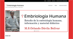 Desktop Screenshot of embriologiahumana.com